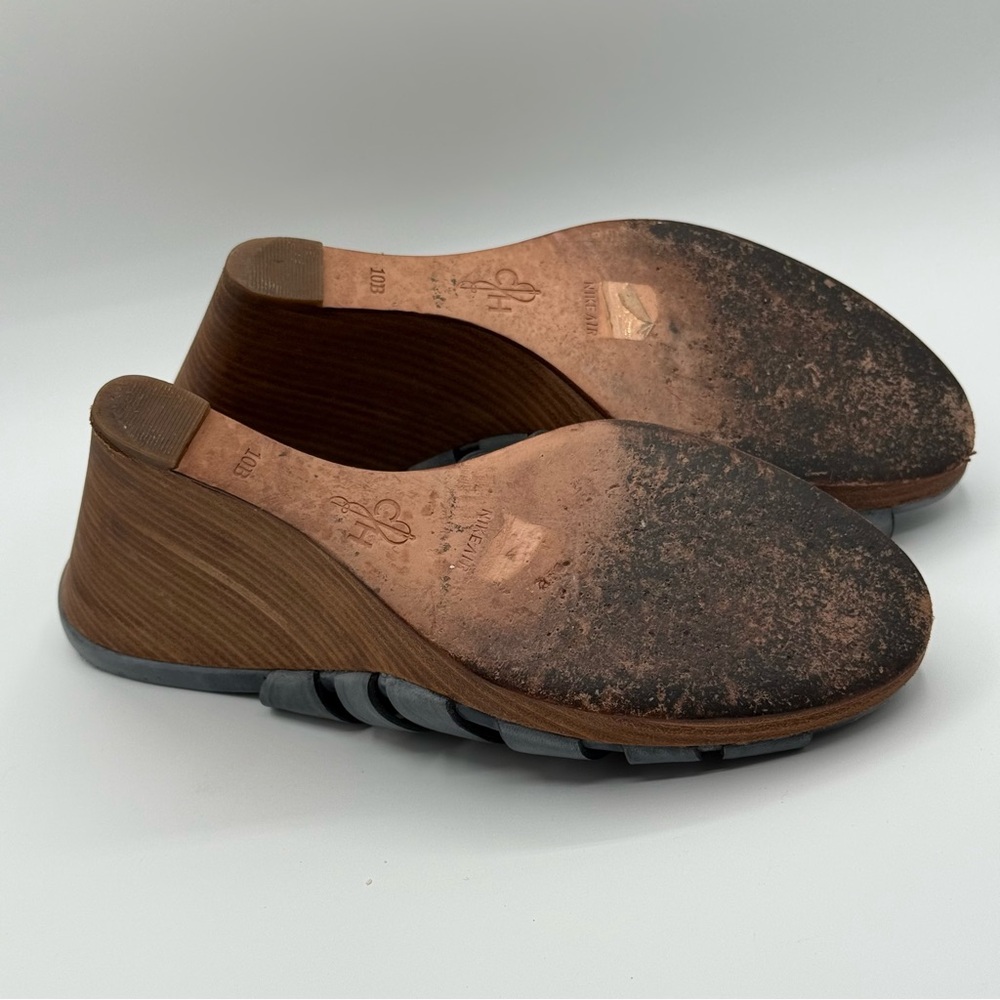 Cole Haan Nike Air Skye Lace Up Strappy Gladiator Wedge Size 10B - Picture 12 of 15